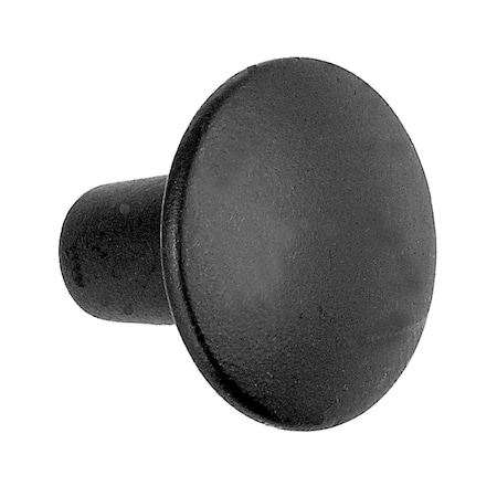 Acorn Mfg Acorn Round Cabinet Knob 1 in. D 7/8 in. Iron Black 1 pk AP1BP
